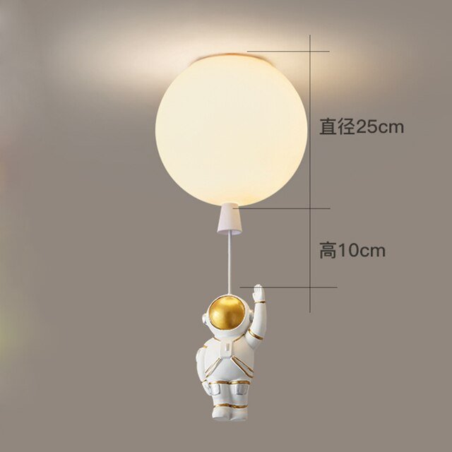 LED Astronaut Balloon Pendant Lights Children Nursery Decor - Casatrail.com