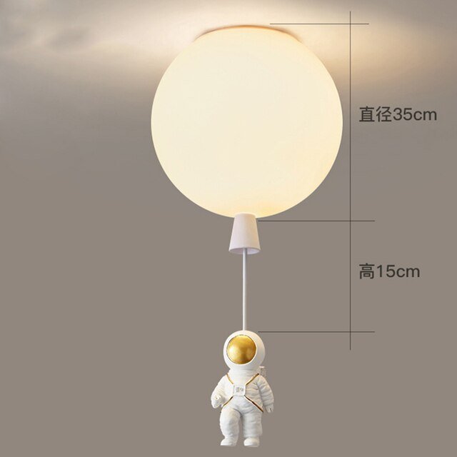 LED Astronaut Balloon Pendant Lights Children Nursery Decor - Casatrail.com