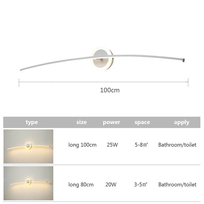 LED Bathroom Wall Lamp for Modern Home Decor - Casatrail.com