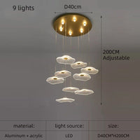 Thumbnail for LED Chandelier Golden Designer - Casatrail.com