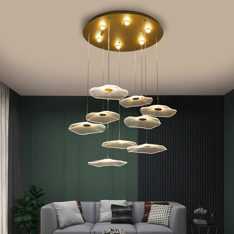 LED Chandelier Golden Designer - Casatrail.com