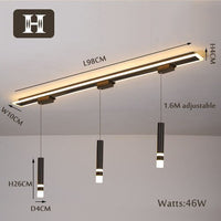 Thumbnail for LED Chandelier with Track Ceiling Light - Casatrail.com