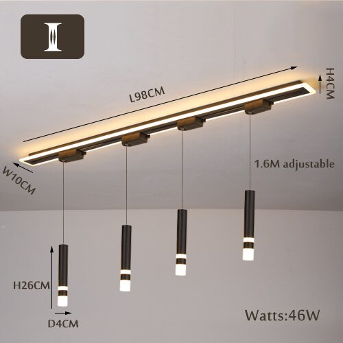 LED Chandelier with Track Ceiling Light - Casatrail.com