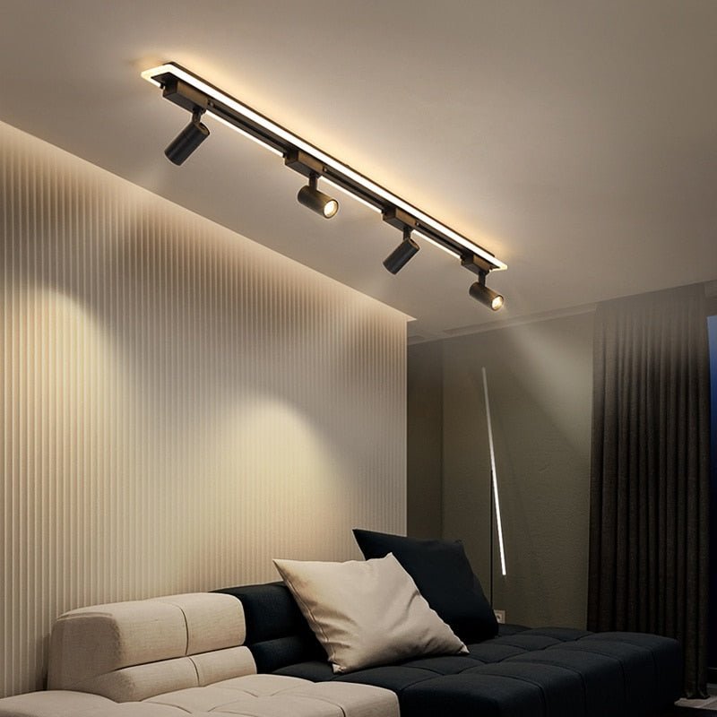 LED Chandelier with Track Ceiling Light - Casatrail.com