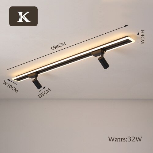 LED Chandelier with Track Ceiling Light - Casatrail.com