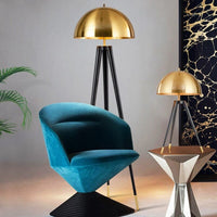 Thumbnail for LED Floor Lamps: Stylish Gold - Black Fixture - Casatrail.com