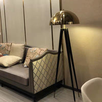 Thumbnail for LED Floor Lamps: Stylish Gold - Black Fixture - Casatrail.com