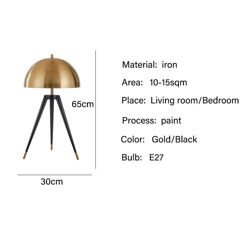 LED Floor Lamps: Stylish Gold - Black Fixture - Casatrail.com