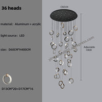 Thumbnail for LED Modern Straircase Chandelier - Casatrail.com