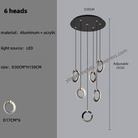 Thumbnail for LED Modern Straircase Chandelier - Casatrail.com