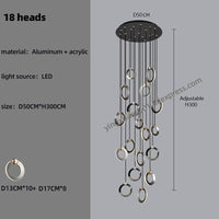 Thumbnail for LED Modern Straircase Chandelier - Casatrail.com