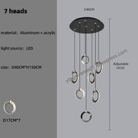 Thumbnail for LED Modern Straircase Chandelier - Casatrail.com