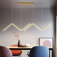 Thumbnail for LED Nordic Gold Staircase Chandelier - Casatrail.com