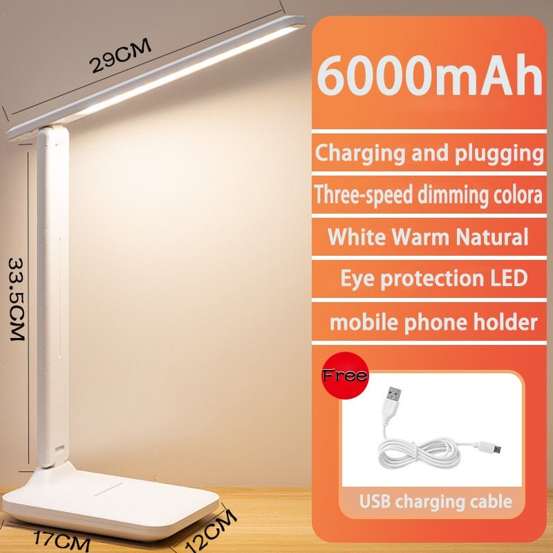 LED Table Lamp - USB Chargeable with Dimmable Features - Casatrail.com