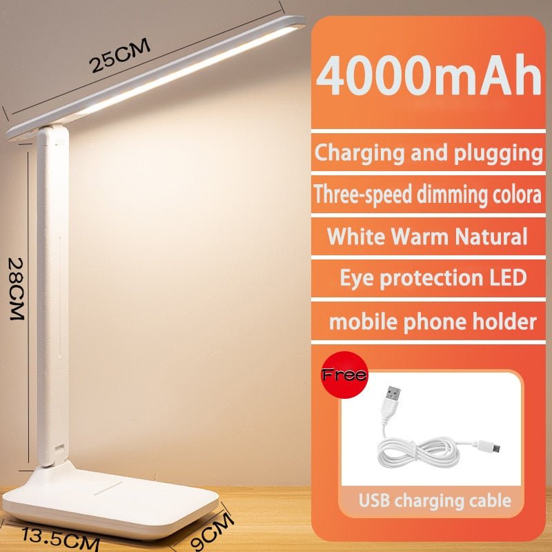 LED Table Lamp - USB Chargeable with Dimmable Features - Casatrail.com