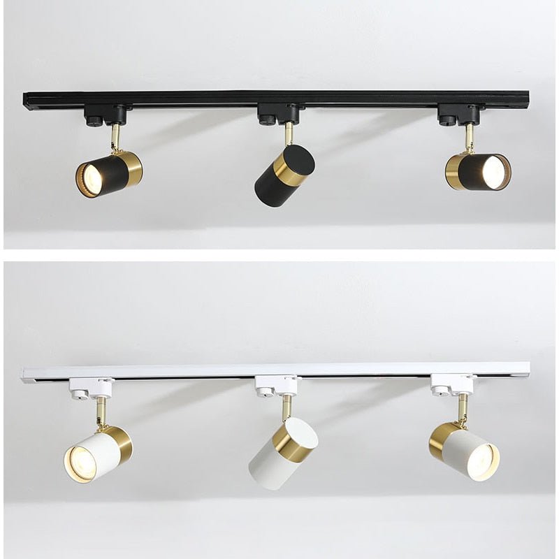 LED Track Ceiling Lamp with Adjustable Spotlight with Slide Rail - Casatrail.com