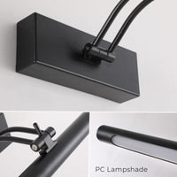 Thumbnail for LED Vanity Wall Lamp 40/55cm Bathroom Mirror Black Sconce - Casatrail.com