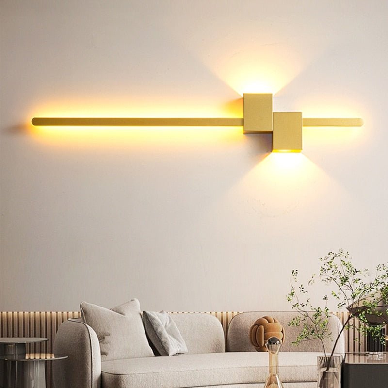 LED Wall Lamp - Minimalist Black White Decorative Lighting - Casatrail.com