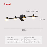 Thumbnail for LED Wall Lamp Mirror Headlight Bathroom Bedroom - Casatrail.com