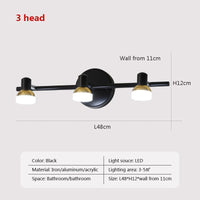 Thumbnail for LED Wall Lamp Mirror Headlight Bathroom Bedroom - Casatrail.com