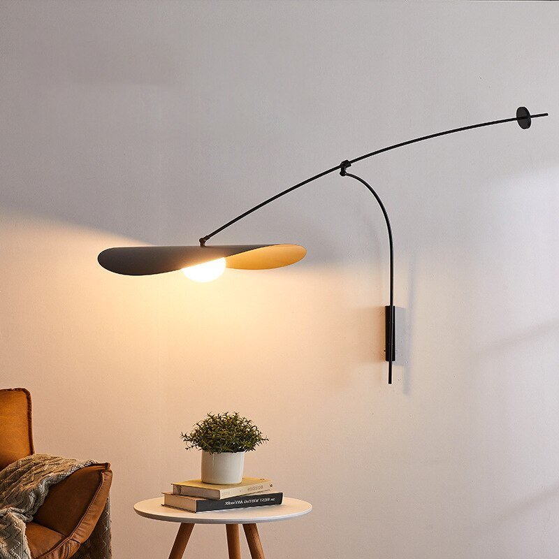 LED Wall Lamp with Black Long Arm Adjustable - Casatrail.com