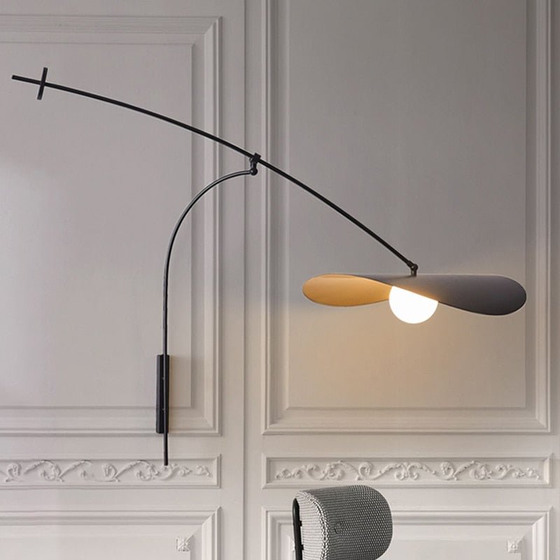 LED Wall Lamp with Black Long Arm Adjustable - Casatrail.com