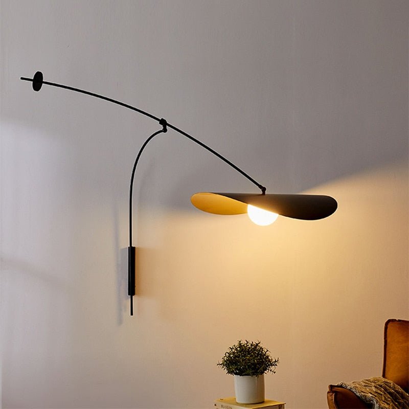 LED Wall Lamp with Black Long Arm Adjustable - Casatrail.com