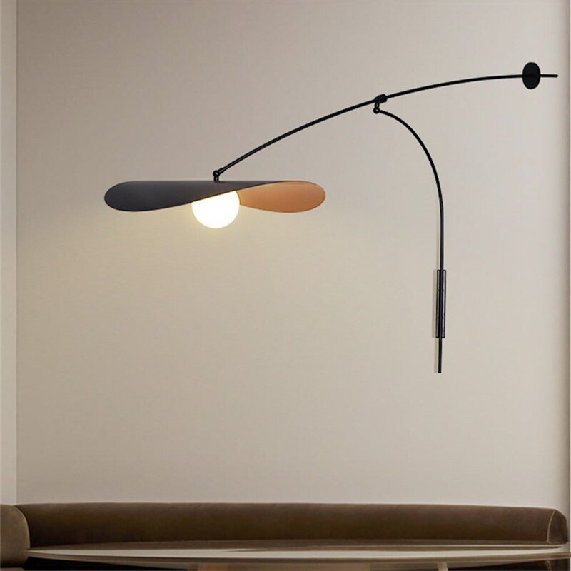 LED Wall Lamp with Black Long Arm Adjustable - Casatrail.com