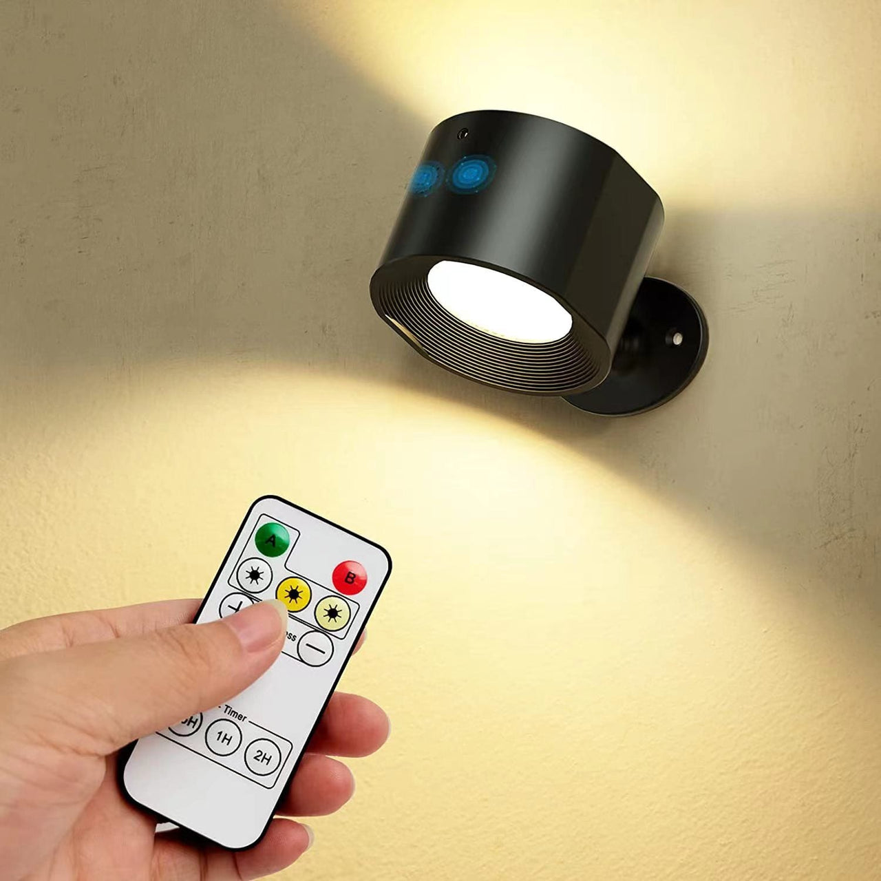 LED Wall Lamp with USB Charging and Remote Control - Casatrail.com