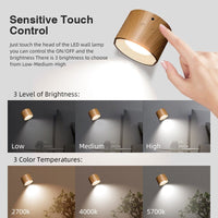 Thumbnail for LED Wall Lamp with USB Charging and Remote Control - Casatrail.com