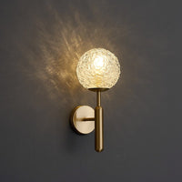 Thumbnail for LED Wall Light with Gold Copper Glass Decor - Casatrail.com