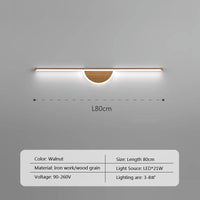 Thumbnail for LED Walnut Wood Wall Light for Bedroom and Bathroom - Casatrail.com