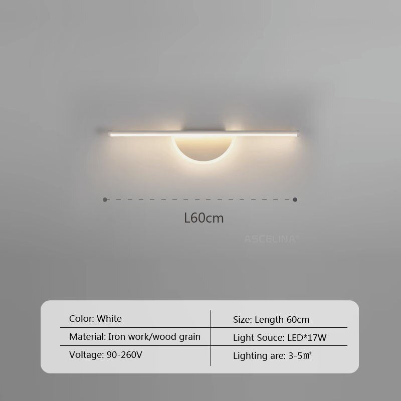 LED Walnut Wood Wall Light for Bedroom and Bathroom - Casatrail.com