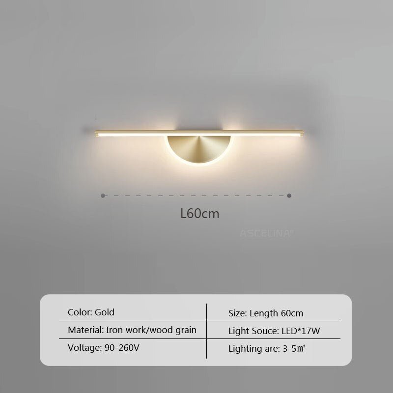 LED Walnut Wood Wall Light for Bedroom and Bathroom - Casatrail.com