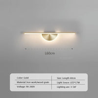 Thumbnail for LED Walnut Wood Wall Light for Bedroom and Bathroom - Casatrail.com