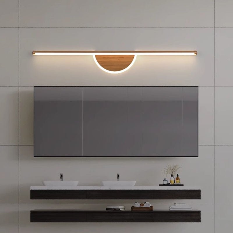 LED Walnut Wood Wall Light for Bedroom and Bathroom - Casatrail.com