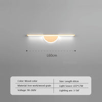 Thumbnail for LED Walnut Wood Wall Light for Bedroom and Bathroom - Casatrail.com