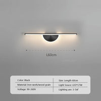 Thumbnail for LED Walnut Wood Wall Light for Bedroom and Bathroom - Casatrail.com