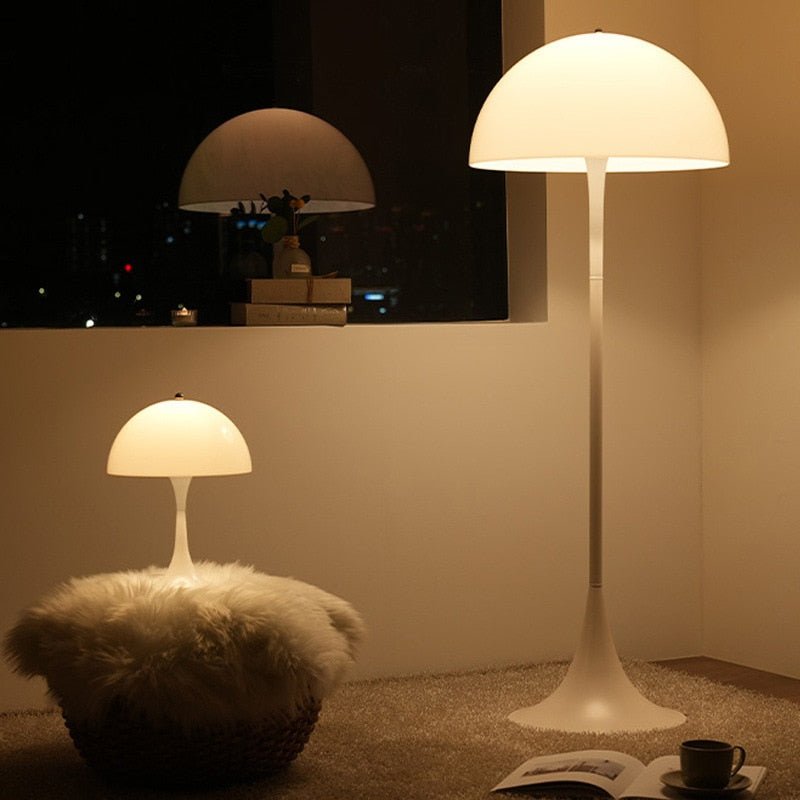 LED White Mushroom Floor and Table Lamp - Casatrail.com