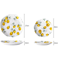 Thumbnail for Lemon Ceramic Dinner Plates Irregular Salad Platter - Casatrail.com