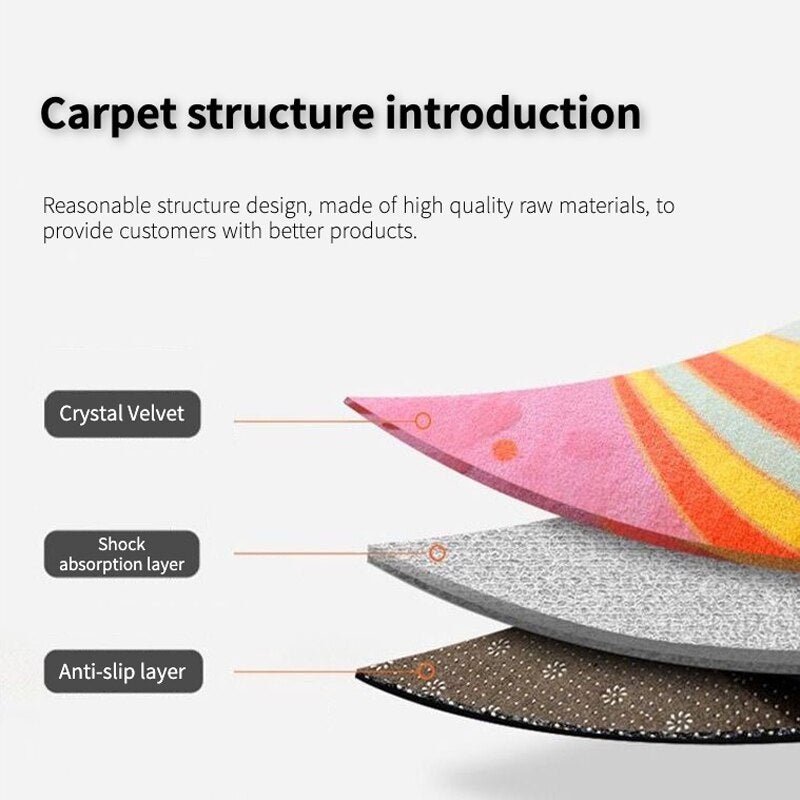 Light Luxury Advanced Design Carpet Large Area Non - slip Mat - Casatrail.com