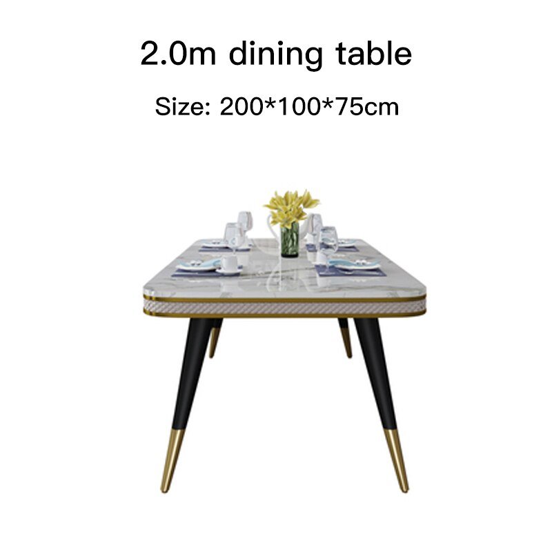 Light Luxury Dining Room Sets with Marble Tabletop - Casatrail.com