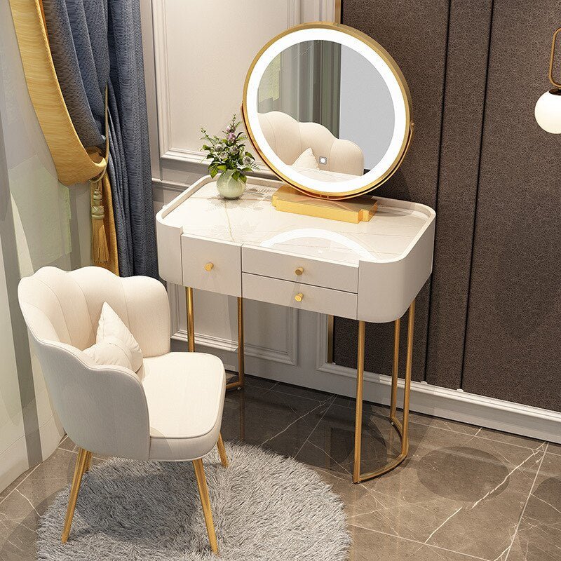 Light Luxury Rock Board Bedroom Dressing Table - Casatrail.com