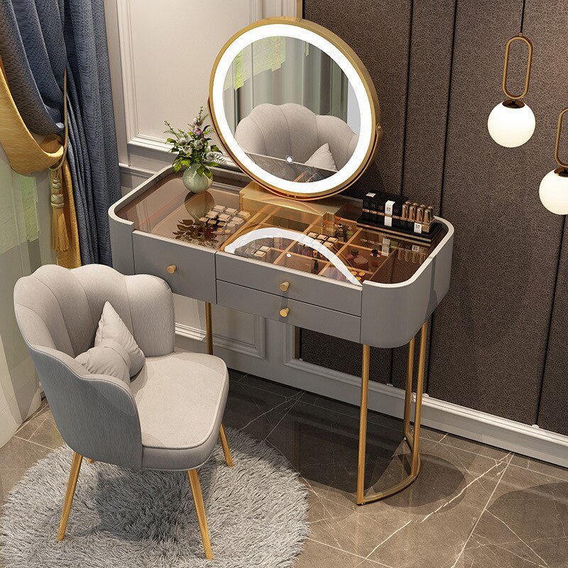 Light Luxury Rock Board Bedroom Dressing Table - Casatrail.com