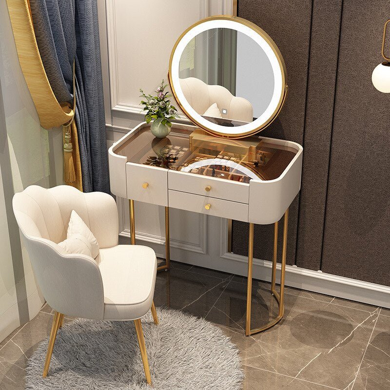 Light Luxury Rock Board Bedroom Dressing Table - Casatrail.com