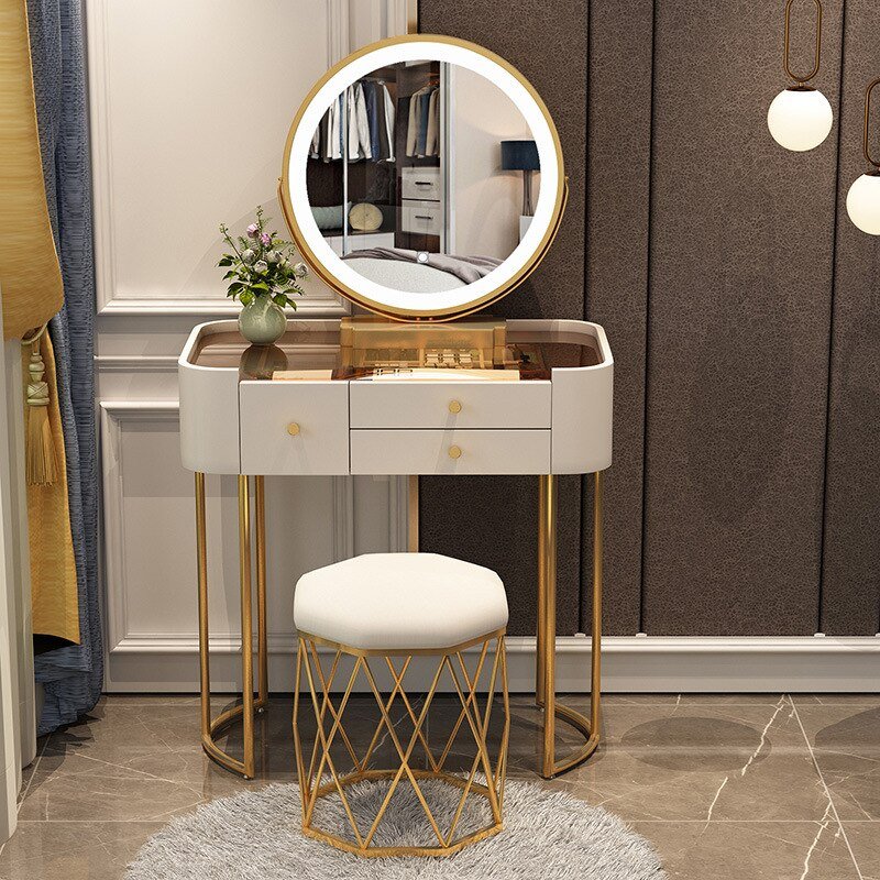 Light Luxury Rock Board Bedroom Dressing Table - Casatrail.com