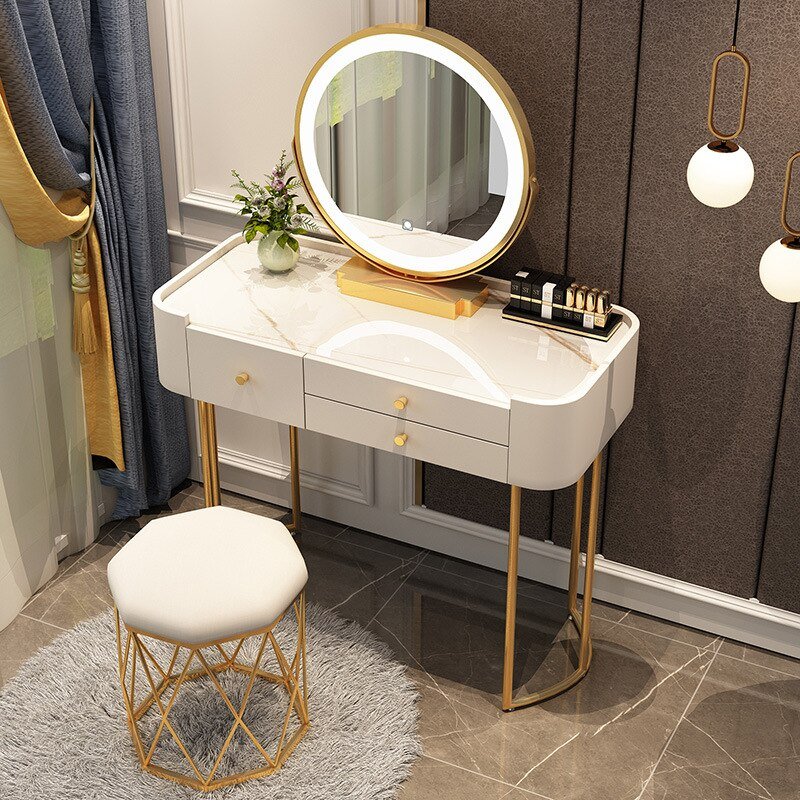 Light Luxury Rock Board Bedroom Dressing Table - Casatrail.com