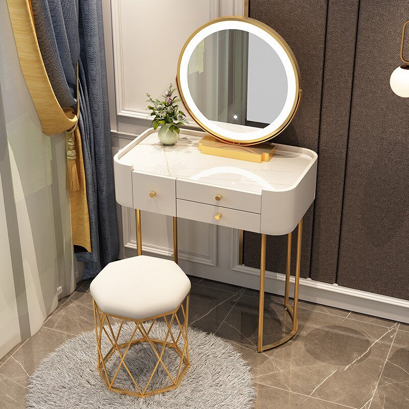 Light Luxury Rock Board Bedroom Dressing Table - Casatrail.com