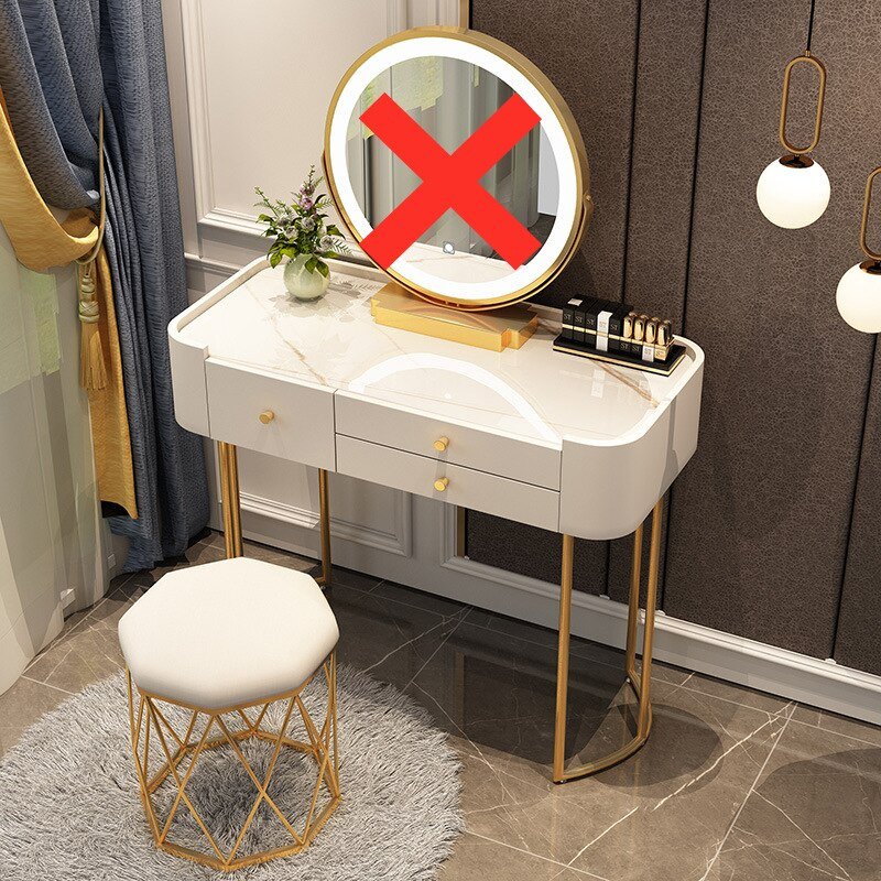 Light Luxury Rock Board Bedroom Dressing Table - Casatrail.com