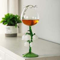 Thumbnail for Lily of The Valley Series Transparent Glass Goblet - Casatrail.com